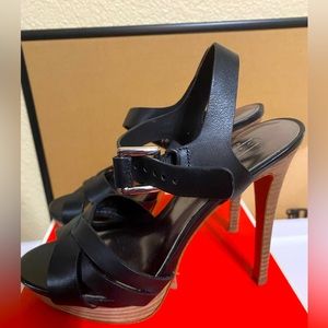 Authentic Coach Dani Leather Heels Size 7